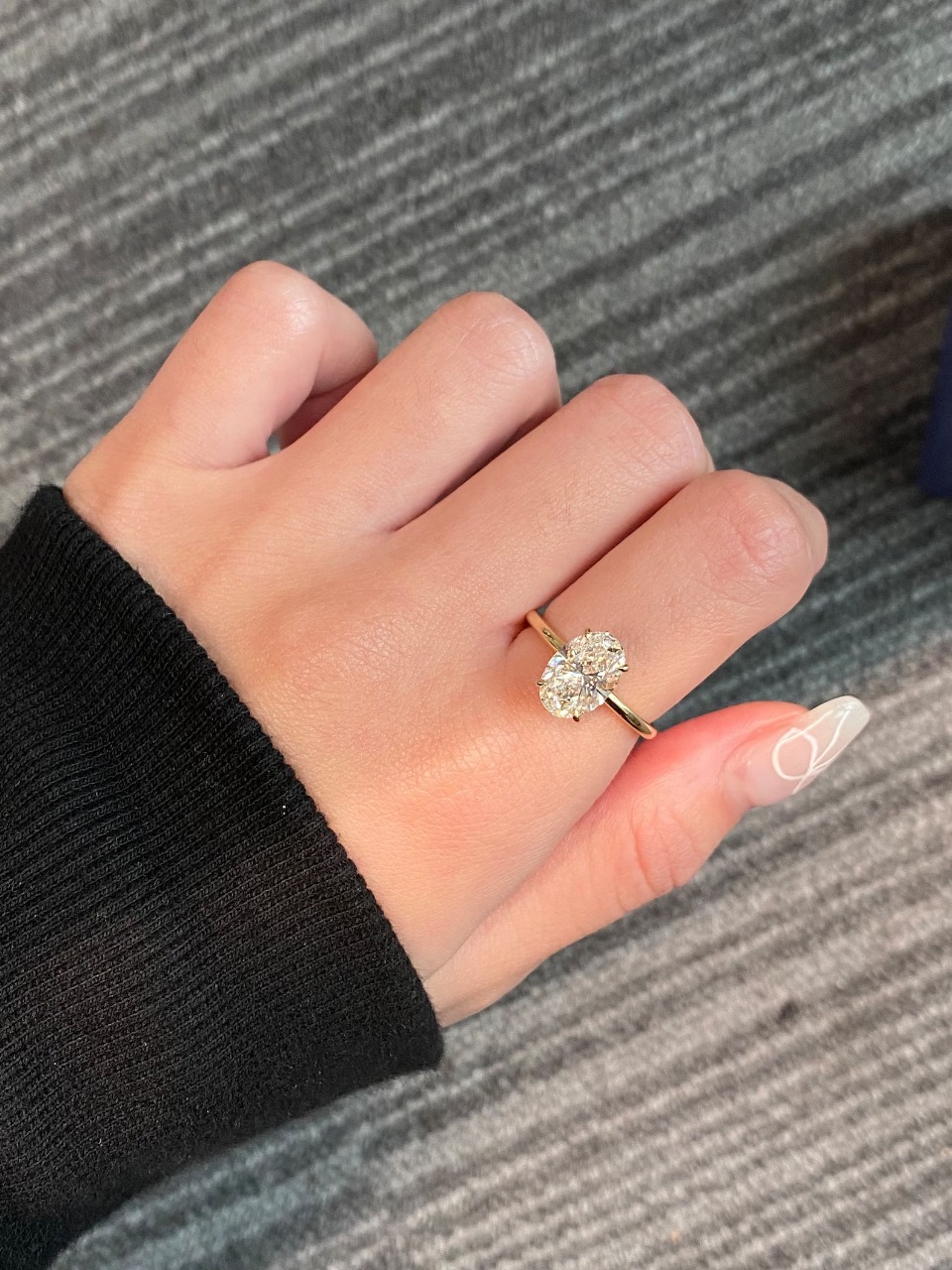 Classic Round Solitaire — 14K Yellow Gold · Delicately Set Lab-Grown Diamond